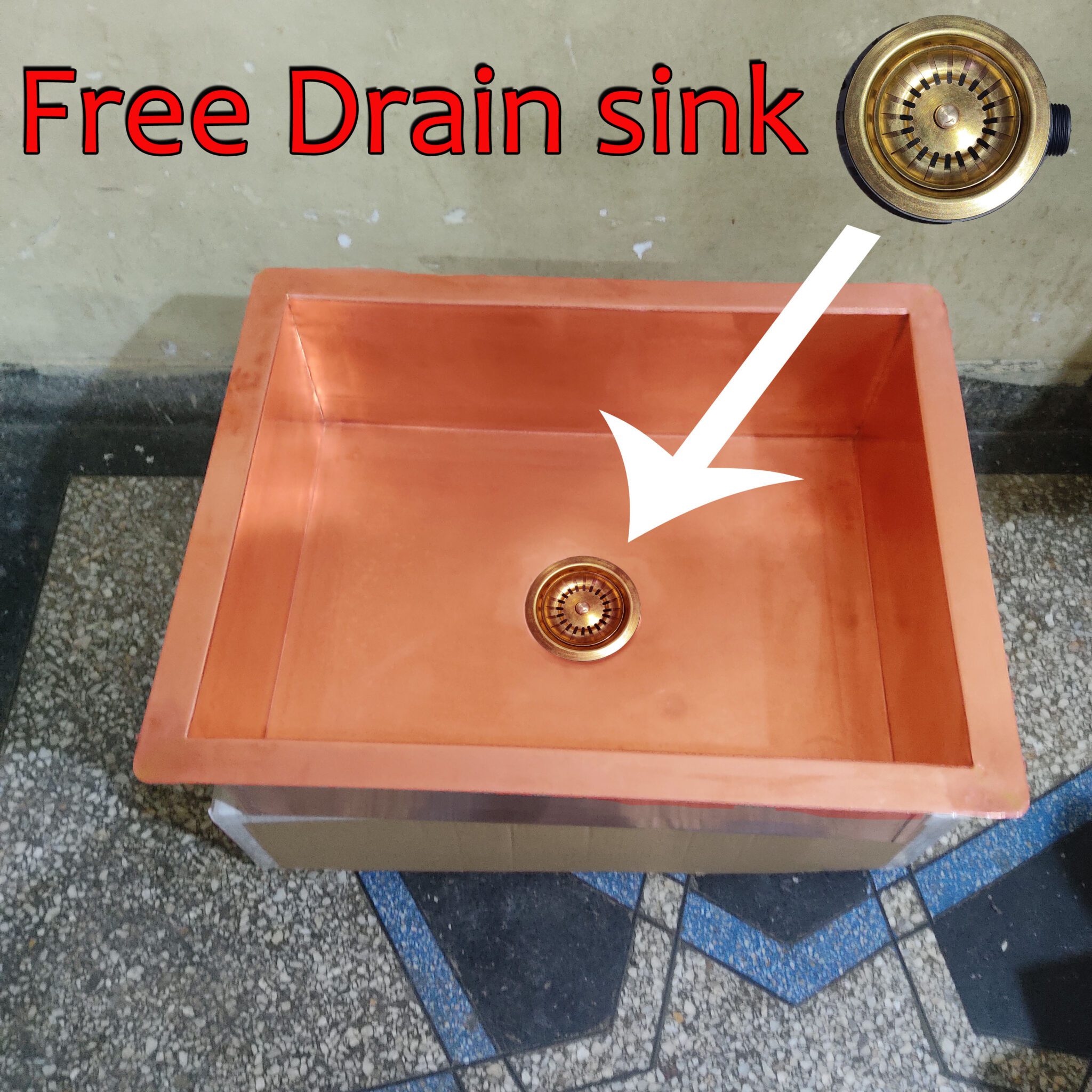 copper sink