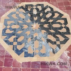 Moroccan Handmade Mosaic Round Red Patio Coffee Tile Table