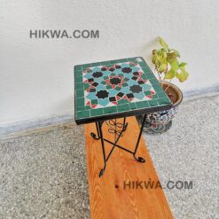 CUSTOMIZABLE Garden Patio Handmade Outdoor Decor Table - CUSTOM Mid Century Table- Farmhouse Handmade Colorful Artwork