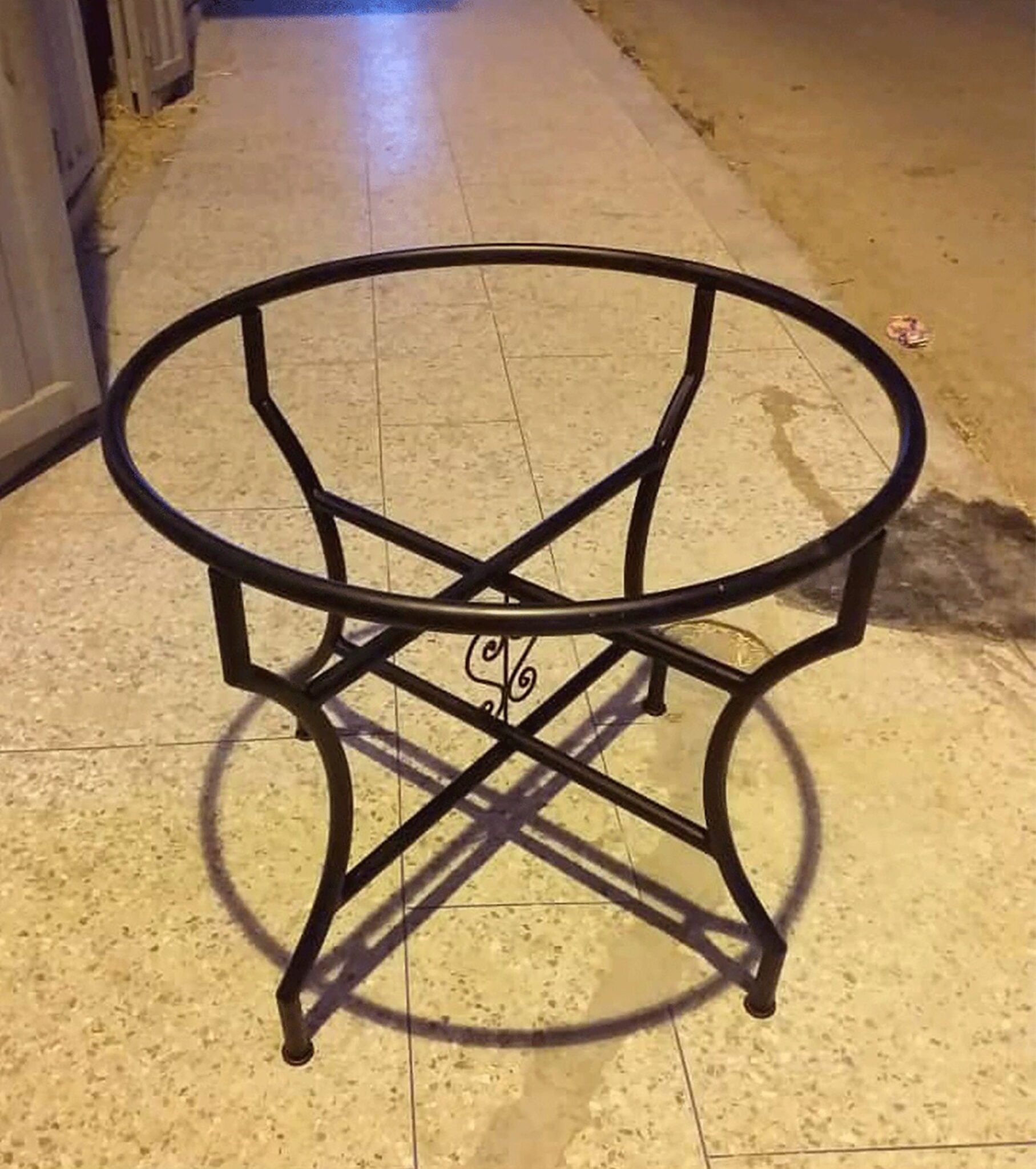 Personalized Round Red Mosaic Dinning Coffee Table For Outdoor and Indoor 5