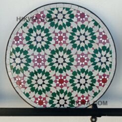 Moroccan Round Mosaic Table For Outdoor