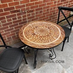 CUSTOMIZABLE Mosaic Table - Crafts Mosaic Table - Mosaic Table Art - Mid Century Mosaic Table - Engraved Coffee Table