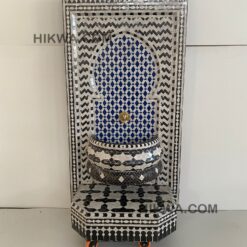 Wall Mosaic Fountain - Water Fountain Outdoor - Mid Century Garden Fountain - Moroccan Fountain - Outdoor Waterfall