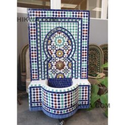 Moroccan Mosaic Fountain, indoor and outdoor fountain, Fountain for garden art, fountain