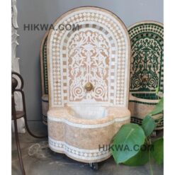 Moroccan Mosaic Fountain, indoor and outdoor fountain, Fountain for garden art, fountain