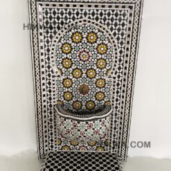 Moroccan Mosaic Fountain, indoor and outdoor fountain, Fountain for garden art, fountain