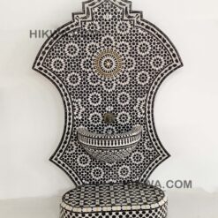 Moroccan Mosaic Fountain, indoor and outdoor fountain, Fountain for garden art, fountain
