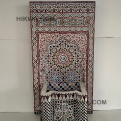 Moroccan Foutain Garden and indoor - Water Fountain Outdoor - Mid Century Mosaic Fountain