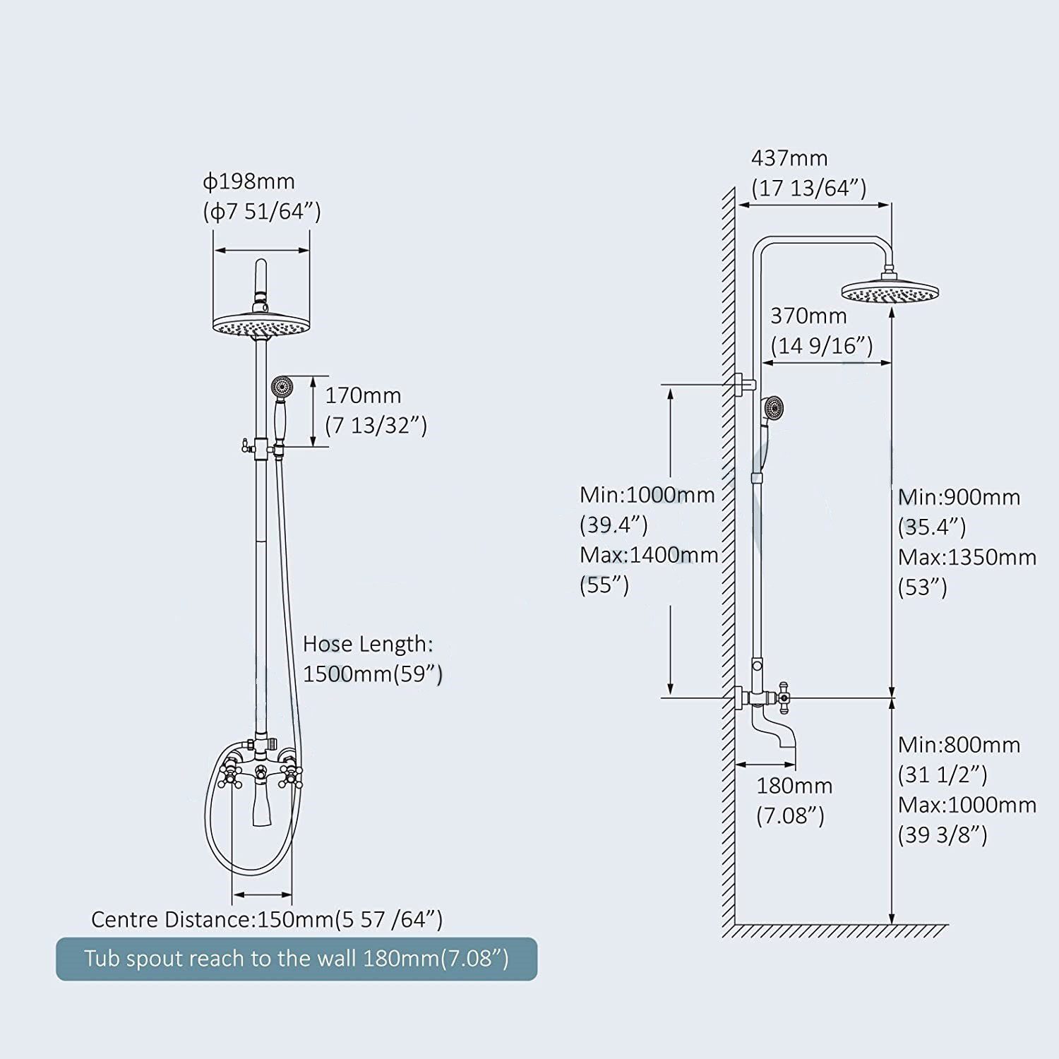 Brass Antique Bathroom Shower Faucet Set Wall Mount Dual Handle Handshower Shelf Brass Bathroom Shower Mixer Tap Outdoor - Indoor Shower Tap 9