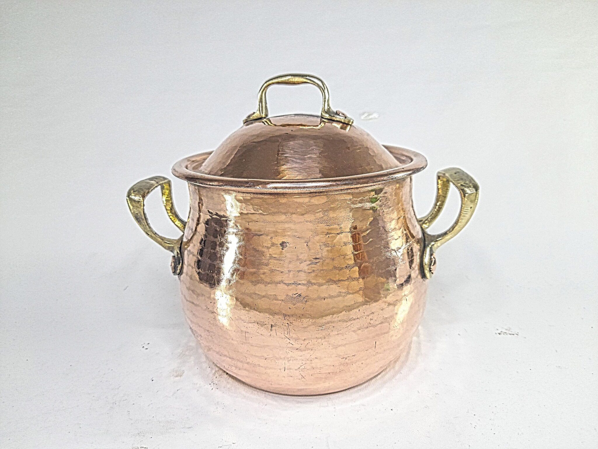 Handmade Copper Pot With Lid