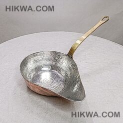 Handcrafted Copper Sauce Pot with Copper Handle-Premium Cookware for Soups, Sauces, and More-Rustic Kitchen Decor-Durable and Heat-Resistant