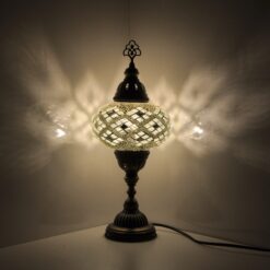 Turkish Lamp Mosaic Table Lamps | Turkish Moroccan Lamp | Handmade Tiffany Night Lamp | Mosaic Glass Bedside Night Lamp with Led Bulb