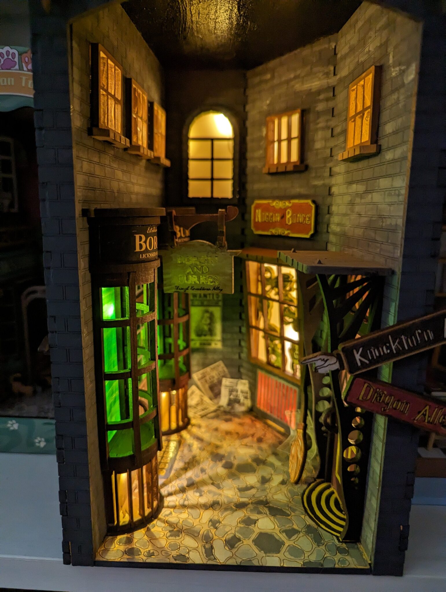 Knockturn alley themed Book nook kit