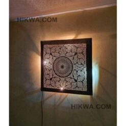 Square Wall Lamp, Ceiling light, Moroccan Lighting, Art Deco Design, Handmade By Master