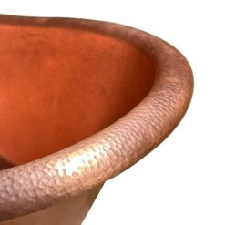 Hammered Copper Bathtub - Solid Hammered Copper Soaking Tub