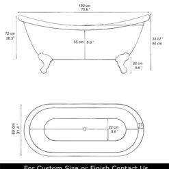 Vintage Clawfoot Copper Bathtub Bathroom