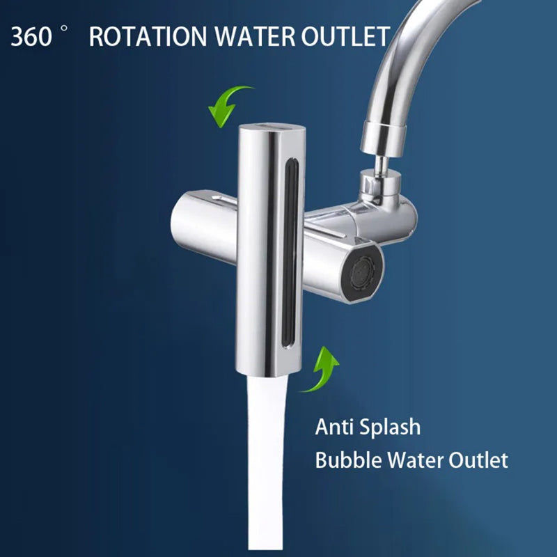 10007_5e6ecb41-94cd-4216-a7f1-96bcf5a500b5 4 Modes Waterfall Kitchen Faucets Sprayer Head Anti Splash Adapter 720 Degree Swivel Rotating Fly Rain Faucet Extender