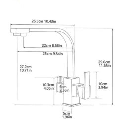 Dual Handle Kitchen Faucet With Dual Spray 360 Degree Rotated Brass Kitchen Faucet Drinking Water Purifier Filter System