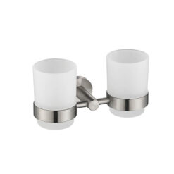 Bathroom Towel Bar | Wall Mounted Stainless Steel Single Towel Bar | Round Style Towel bar Holder Brush Nickel Finished