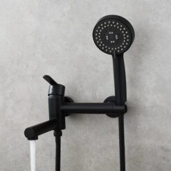 Brass Bathtub Faucet Set Bathroom Wall Mounted Bathtub Faucet with Bidet Sprayer for Showering