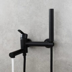 Brass Bathtub Faucet Set Bathroom Wall Mounted Bathtub Faucet with Bidet Sprayer for Showering