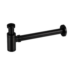 Bathroom Sink Pop-Up Alba Matte Black Waste Pipe First-Class Stopper Strainer With Hole Sewer Plug