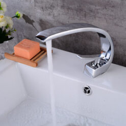 Brass Chrome Bath Basin Faucet | Brush Nickel Sink Mixer Tap | Vanity Hot Cold Water Bathroom Faucets