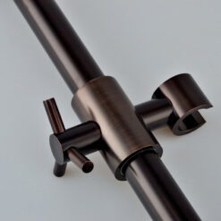 Antique Brass Shower Faucet | Shower System with 8 Rain Shower head | Multi-Function Adjustable Slide Bar shower set