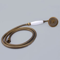 Antique Brass Shower Faucet | Shower System with 8 Rain Shower head | Multi-Function Adjustable Slide Bar shower set