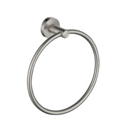 Bathroom Towel Bar | Wall Mounted Stainless Steel Single Towel Bar | Round Style Towel bar Holder Brush Nickel Finished