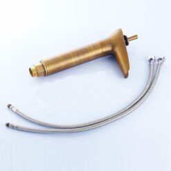 Classical Waterfall Basin Faucet | Single Handle Solid Brass Lavatory Faucet | Bathroom Sink Faucets In Antique Brass Finished