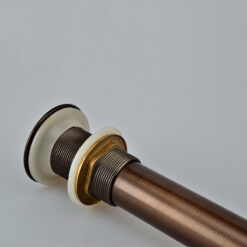 Bathroom Sink Drain Stopper Pop Up with Overflow for Bath Vanity Sink Brass Waste Pipe