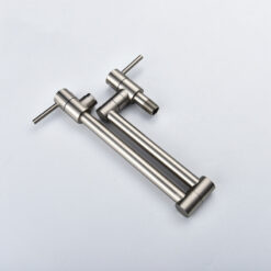 Brass Wall Mounted Kitchen Faucet | Cold Water Folding Kitchen Faucet | Single Lever Rotate Kitchen Sink Faucet 7 Colors