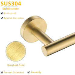 16 Inches Towel Bar for Bathroom SUS304 Stainless Steel Hand Towel Holder Kitchen Dish Cloths Hanger RUSTPROOF Wall Mounted