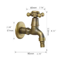 Antique Bib Tap | Classical Washing Machine Faucet Mop Pool Faucet