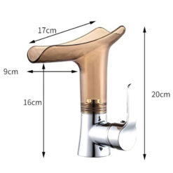 Basin Faucets Waterfall Faucet for Bathroom Basin Mixer Tap Single Handle Sink Mixer Tap Deck Mounted Bathroom Faucet