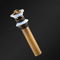 Bathroom Sink Drain Stopper Pop Up with Overflow for Bath Vanity Sink Brass Waste Pipe