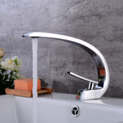 Brass Chrome Bath Basin Faucet | Brush Nickel Sink Mixer Tap | Vanity Hot Cold Water Bathroom Faucets