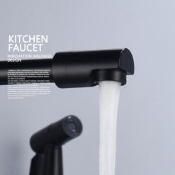 Brass Pot Filler Folding Faucet with Side Sprayer Kitchen Sink Faucet with Swing Arm and Double Function Joint