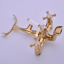 Antique Bathtub Faucet | Wall-Mounted Shower Faucet | European Single Handle Brass Tub Faucet