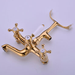 Antique Bathtub Faucet | Wall-Mounted Shower Faucet | European Single Handle Brass Tub Faucet