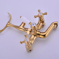 Antique Bathtub Faucet | Wall-Mounted Shower Faucet | European Single Handle Brass Tub Faucet
