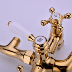 Antique Bathtub Faucet | Wall-Mounted Shower Faucet | European Single Handle Brass Tub Faucet