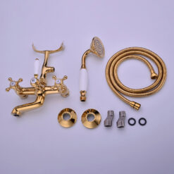 Antique Bathtub Faucet | Wall-Mounted Shower Faucet | European Single Handle Brass Tub Faucet