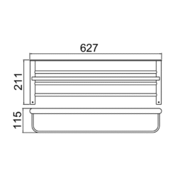 304 Stainless Steel Fashion Innovation Quality Wall Mounted Towel Rail Kitchen Bathroom Towel Rack