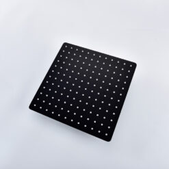 Black Rain Shower System Brass Fixed Shower Head Rain Mixer Shower Combo Wall Mount Shower Trim Kit with Rough-in