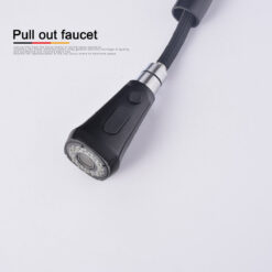 Brass Bathroom Basin Faucet 360 Degree Rotatable Draggable Kitchen Sink Single Handle Faucet Spout Mixer Tap