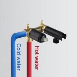 Brass Bidet Sprayer Set Hot and Cold Water Toilet Sprayer Kit Hand Held Bidet Sprayer Diaper Sprayer Shattaf