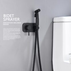 Brass Bidet Sprayer Set Hot and Cold Water Toilet Sprayer Kit Hand Held Bidet Sprayer Diaper Sprayer Shattaf