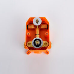 Brass Concealed Thermostatic Shower System 5 Jets Shower Head Bar Shape Handheld Shower with Rough-In Valve